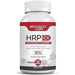 Bravado Labs Premium Herpees Supplement - Outbreak Support with Super Lysine - Immune Support Medicine Supplement for Adults 120 Capsules