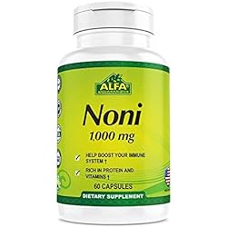 Noni 1000 Mg 60 Capsules - Tonic for Optimal Functioning of The Body - Antioxidant