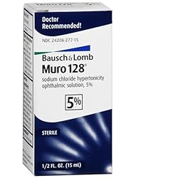 Bausch and Lomb Muro 128 Opthalmic Solution 5% 15mL for Temporay Relief of Corneal Edema 1 Box Only