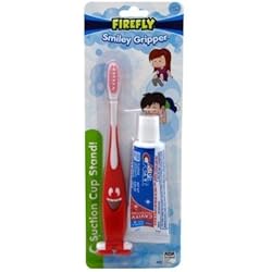 Dr. Fresh Dr. Fresh Smiley Gripper Toothbrush with Kid's Crest Toothpaste -1 set Color Varies