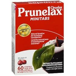 Prunelax Ciruelax Dietary Supplement Minitabs - 60 ct, Pack of 2