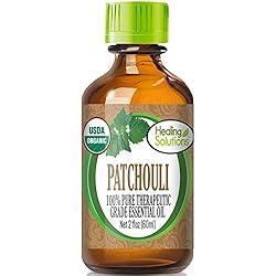 Healing Solutions Organic 60ml Oils - Patchouli Essential Oil - 2 Fluid Ounces