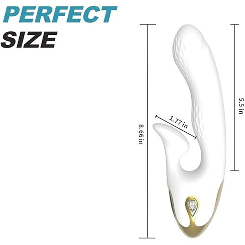 G Spot Rabbit Vibrator for Woman ,Vibrating Wand for Her,Rechargeable Vibraterors for Women Pleasure with 3 Speeds 10 Modes, Clitoris Stimulator Vibratorstor for Woman Pleasure White
