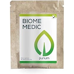 Purium Biome Medic - 60 Vegan Capsules - Gut Health Support Supplement, Removes GMO Toxins, Supports Good Bacteria, Repairs Microbiome - Vegetarian, Gluten Free - 60 Servings