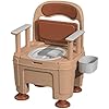 SSWWCXX Bedside commodes, Bariatric Portable Toilets with Removable arms,17"Toilet Chair Widened SeatCommode Chair Height Adjustable, Potty Chair for Seniors, BedroomCampingHospital Khaki