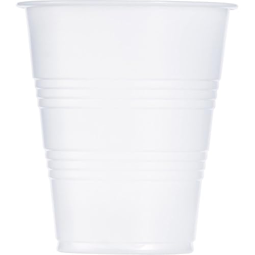 Dart Y7 7 oz Trans Ribbed Wall PS Cup Case of 2500