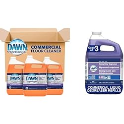 Heavy Duty Floor Cleaner Dawn Professional, Bulk Multi-Surface Degreaser Concentrate, 1 gal.Case of 3 Dawn Professional Heavy Duty Degreaser, Bulk Liquid Degreaser Refill, 3.78L1 gal.Case of 3