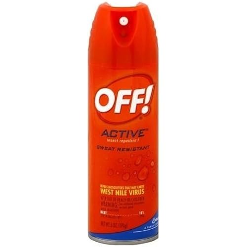OFF! Active Insect Repellent, Sweat Resistant 6 oz Pack of 4