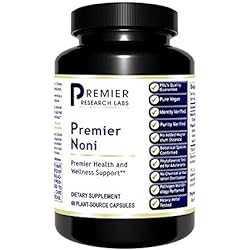 Premier Research Premier Noni, Supports Digestion, Mood and Immune Support, Pure Vegan, No Chemical and Radiation Sterilization, Dietary Supplement, 60 Plant-Source Capsules