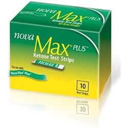 Nova Max Plus Ketone Test Strips - Box of 10