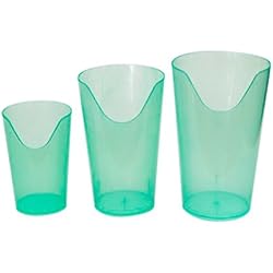 Nosey Cups 3 Pack - Set Includes 4 Oz., 8 Oz. And 12 Oz. Sizes
