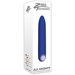 Zero Tolerance All Mighty Rechargeable Bullet 10 Speeds and Functions Waterproof Blue