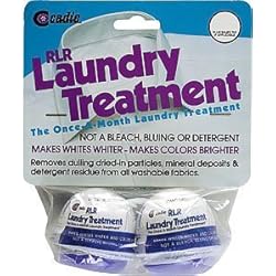RLR Natural Powder Laundry Detergent – Whitens, Brightens, Refreshes Baby Cloth Diapers, Musty Towels, Workout Clothes - Non-toxic, Fragrance-Free For Sensitive Skin 1 -Pack Of 2 Treatment Pods