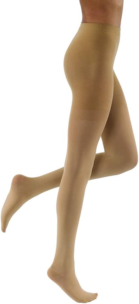 JOBST Relief Waist High 15-20 mmHg Compression Stockings Pantyhose, Closed Toe