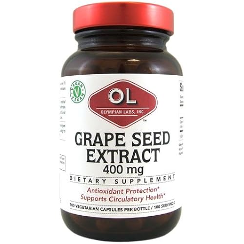 Olympian Labs Grape Seed Extract, 100 Caps, 400Mg Multi-Pack