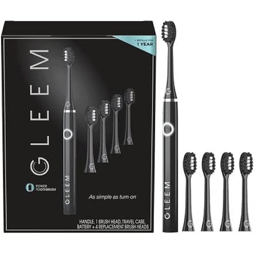 GLEEM Power Toothbrush 4 Replacement Brush Heads