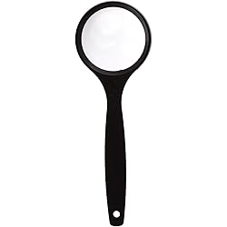Grafco Hand-Held Aspheric Magnifier - 5X Magnification, Lightweight Magnifying Glass for Professional, Senior and Student - 5736