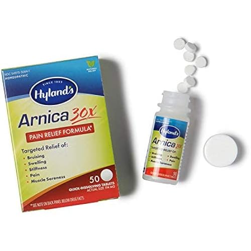 Hyland's Arnica 30x Pain Relief Formula, 50 Tablets Each Pack of 6