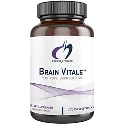 Designs for Health Brain Vitale with Cognizin Citicoline - 'Nootropic' Supplement to Help Support Cognition, Mood Memory with GPC Choline, Ginkgo Acetyl L Carnitine HCL 120 Capsules
