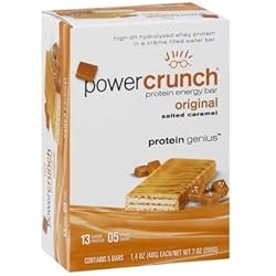 Power Crunch Original Protein Energy Bar Salted Caramel, 1.4 Oz, 5 Ct, Pack Of 1