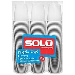 Solo 3-Ounce Plastic Bathroom Cups, 150-Count Package 150