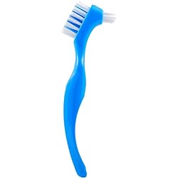 Denture Clean Toothbrush for Denture Care Tool wMulti Layered Hard Bristles Dual Hard Bristle for False Teeth Superb Total Cleaning