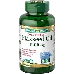 Nature's Bounty Organic Flaxseed Oil 1200 mg, 100 Softgels