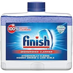 Finish Dual Action Dishwasher Cleaner: Fight Grease & Limescale, Fresh 8.45 oz.Pack of 4
