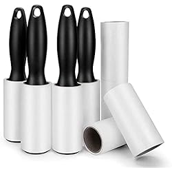 480 Sheet Extra Sticky Lint Roller - Pet Hair Remover for Clothes - 4 Handles 8 Refills Pack… 4 Handles 8 Refills