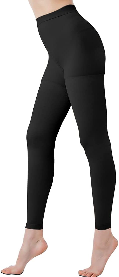KINGJOZE Medical Compression Leggings for Women, 20-30 mmHg Compression Pantyhose for Varicose Veins, Swelling, Lymphedema