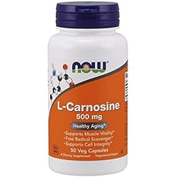 L-Carnosine 500mg - Vegetarian - Now Foods - 50 - VegCap