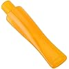 OLDFOX Straight Yellow Pipe Stem Replacement Mouthpiece Fit 9mm Filters for Tobacco Pipes Style BE0160