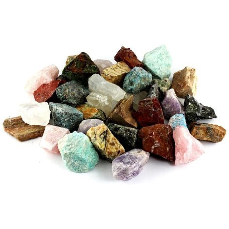Crystal Allies 3 Pounds Bulk Rough Mixed Madagascar Reiki Crystal Healing Stones Large 1&#34