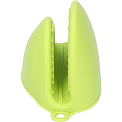 Ergonomic Mini Silicone Oven Mitts, 85 x 80 x 95mm Silica Gel Made Food Grade Silicone Use Food Grade Olive Green