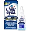 Clear Eyes Contact Lens Relief Soothing Eye Drops 0.50 oz 0.5 Fl Oz Pack of 4