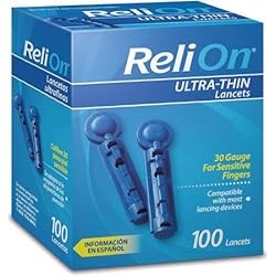 ReliOn 30G Ultra-Thin Lancets, 100-ct Pack of 2