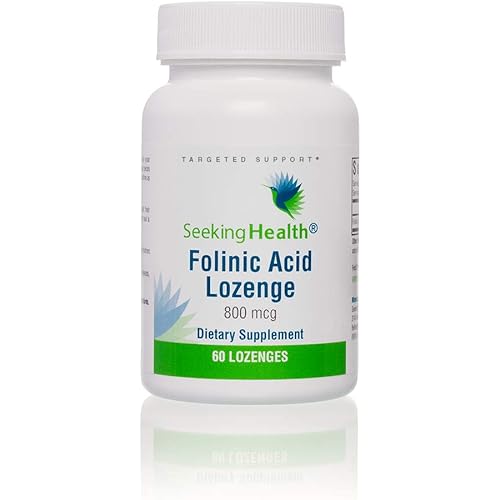 Seeking Health | Folinic Acid Lozenge | 60 Lozenges | Folic Acid 800 mcg | Vitamin Lozenge