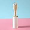 KOqwez33 Portable Tearable Sticky Paper Lint Roller Clothes Fluff Hair Remover White