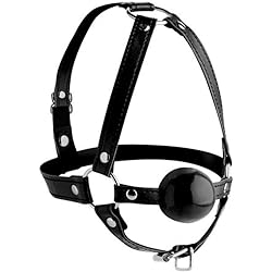 Strict Leather Head Harness with Inch Ball Gag
