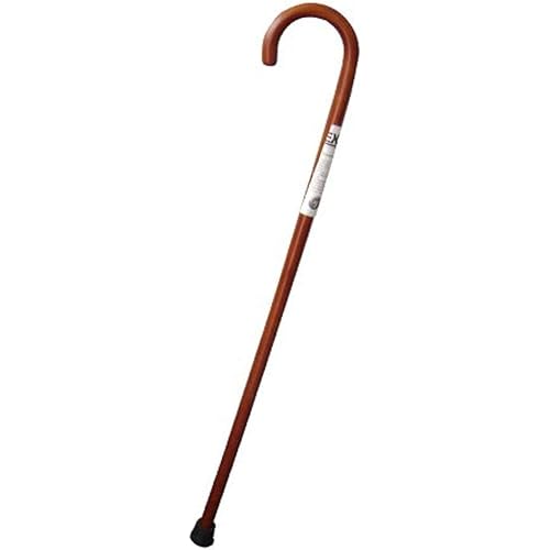 Lumex Standard Wood Canes - Walking Stick, Mobility Aids for Men and Women, 78" x 36" Length, Walnut Finish, Pack of 6, 5180A