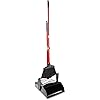 Libman Commercial 919 Lobby Dust Pan and Broom Set Open Lid, BlackRed Pack of 2