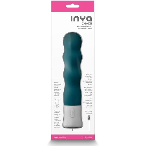 Inya Shake Rechargeable Silicone Vibrator Teal
