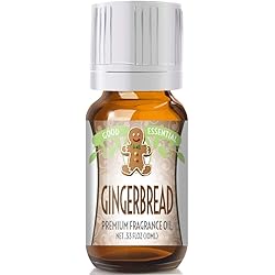 Good Essential 10ml Oils - Gingerbread Fragrance Oil - 0.33 Fluid Ounces
