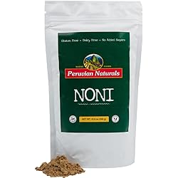 Peruvian Naturals Noni Powder 300g 10.6 oz, Raw, Vegan, Non-GMO Noni Fruit Powder from Peru’s Rainforest for Supplements, Smoothies, Cooking, Recipes, Desserts, Baking