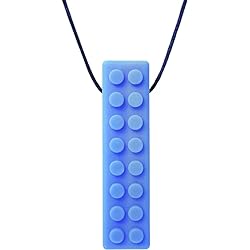 ARK's Brick Stick XXT Textured Chew Necklace Made in The USA Very Firm, Blue