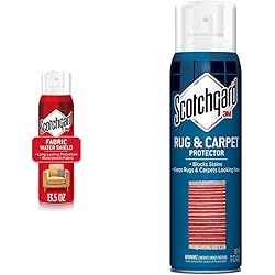 Scotchgard Fabric Water Shield, 13.5 Ounces, Repels Water & Carpet Protector, 17 Ounces, Blocks Stains, Makes Cleanup Easier