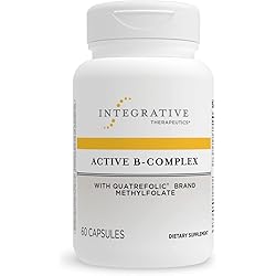 Integrative Therapeutics - Active B-Complex - Cellular Energy Production- with 8 B-Vitamins, Vitamin B12, Folate, Choline - 60 Capsules