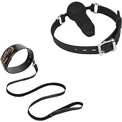 Mouth Gag Leather Collar with Leash Spanking Paddle BDSM Bondage Set