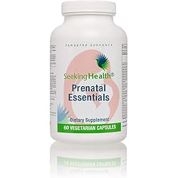 Seeking Health Prenatal Essentials – Prenatal Vitamins for Women – Offers Key Nutrients – Provides Bioavailable Folate – 60 Vegetarian Capsules
