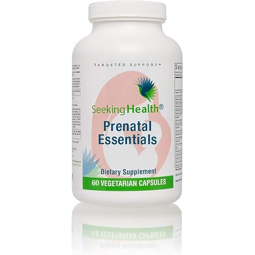 Seeking Health Prenatal Essentials – Prenatal Vitamins for Women – Offers Key Nutrients – Provides Bioavailable Folate – 60 Vegetarian Capsules